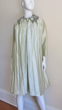 New Beaded Trim Dress and Coat Set 1960s