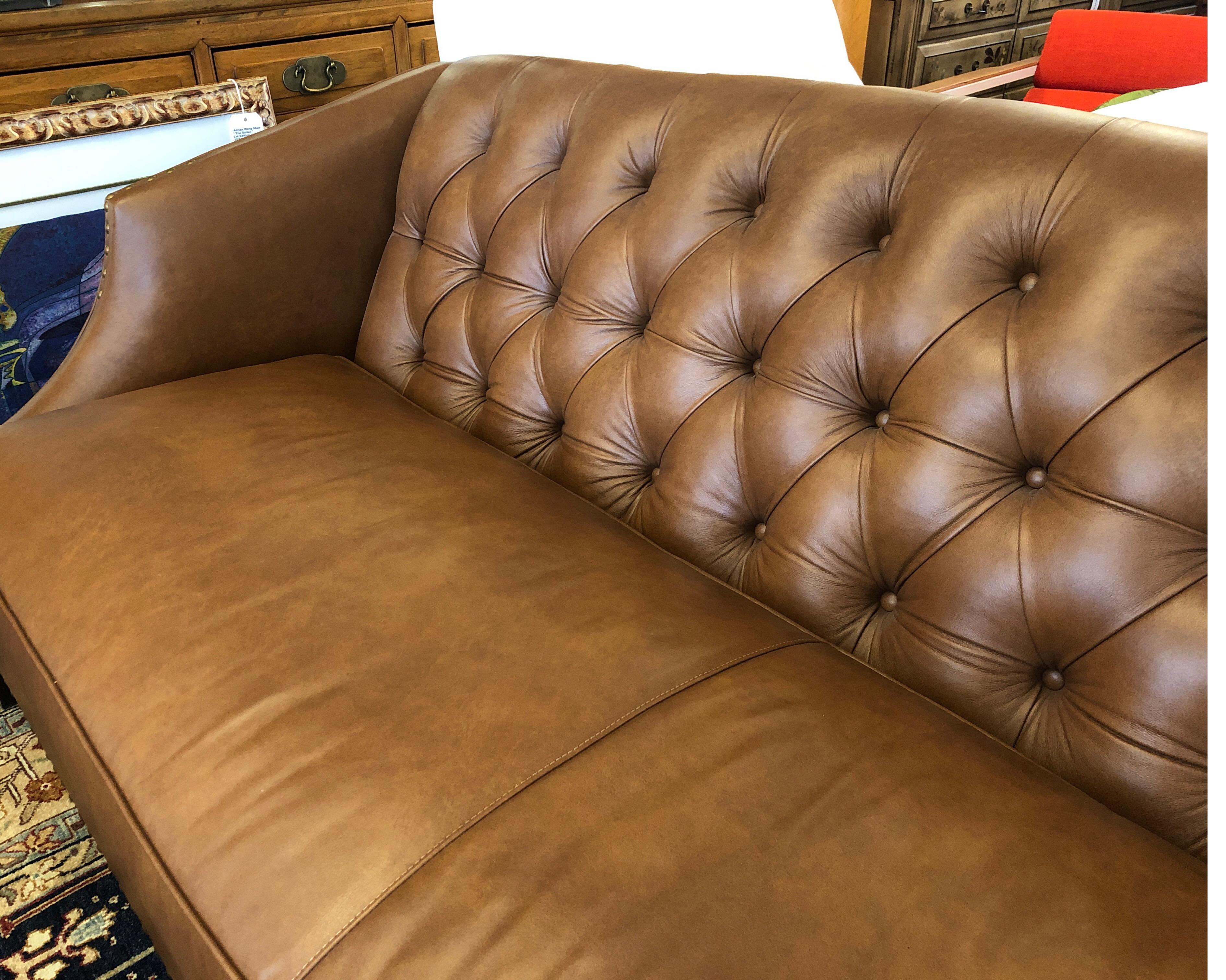 New Becki Leather Sofa from Leathercraft For Sale 1