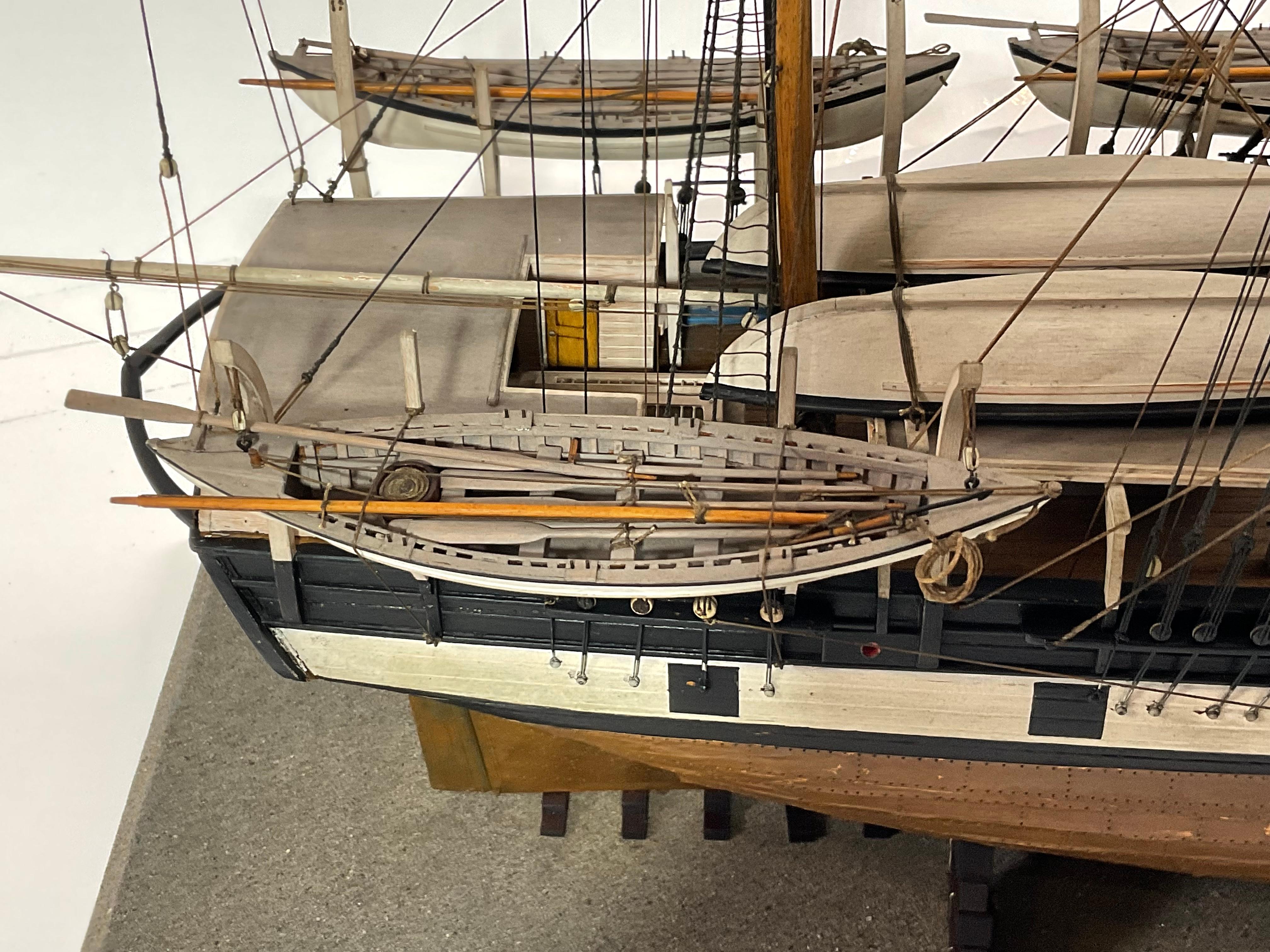New Bedford Whale Ship Model Of 