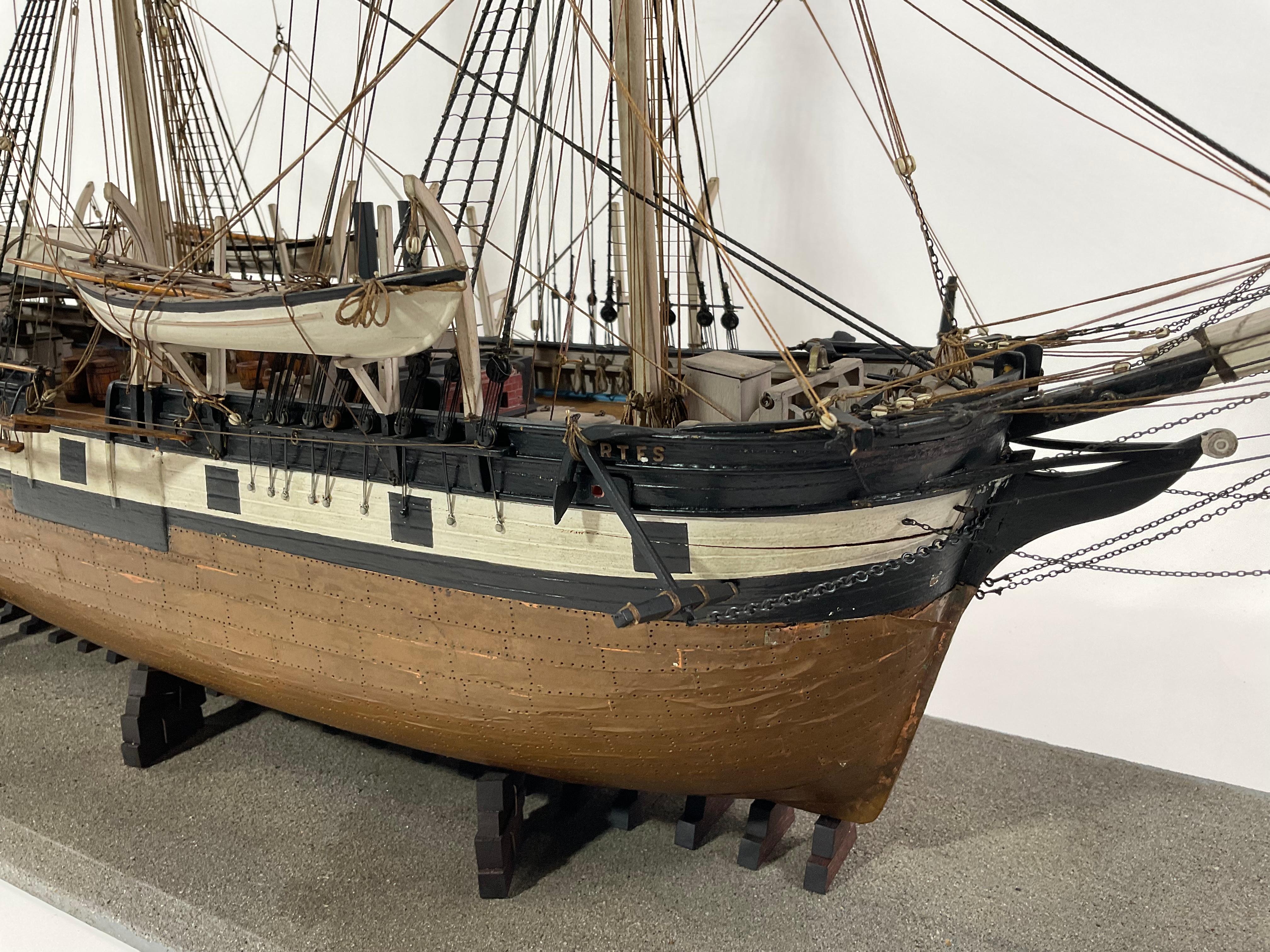 Mid-20th Century New Bedford Whale Ship Model Of 
