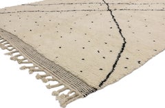 Alfombra orgánica moderna marroquí Beni Ourain, 07'04 x 09'03