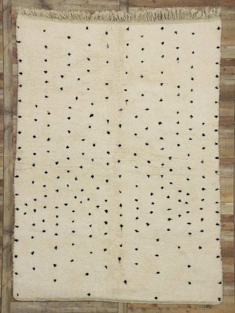 New Berber Moroccan Rug Inspired by Yayoi Kusama Polka Dot Motifs at