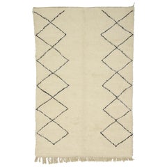 New Berber Moroccan Rug with Organic Modern Hygge and Bauhaus Style