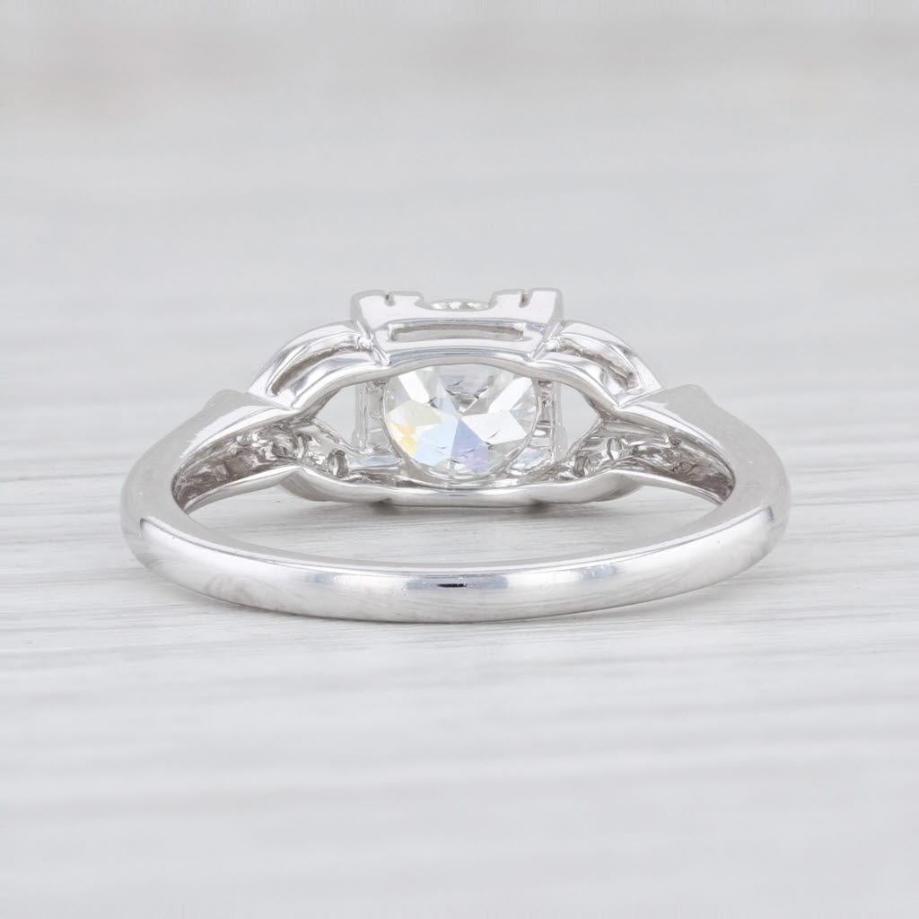 Women's New Beverley K Diamond Semi Mount Halo Engagement Ring 14k Gold Size 6.75 For Sale