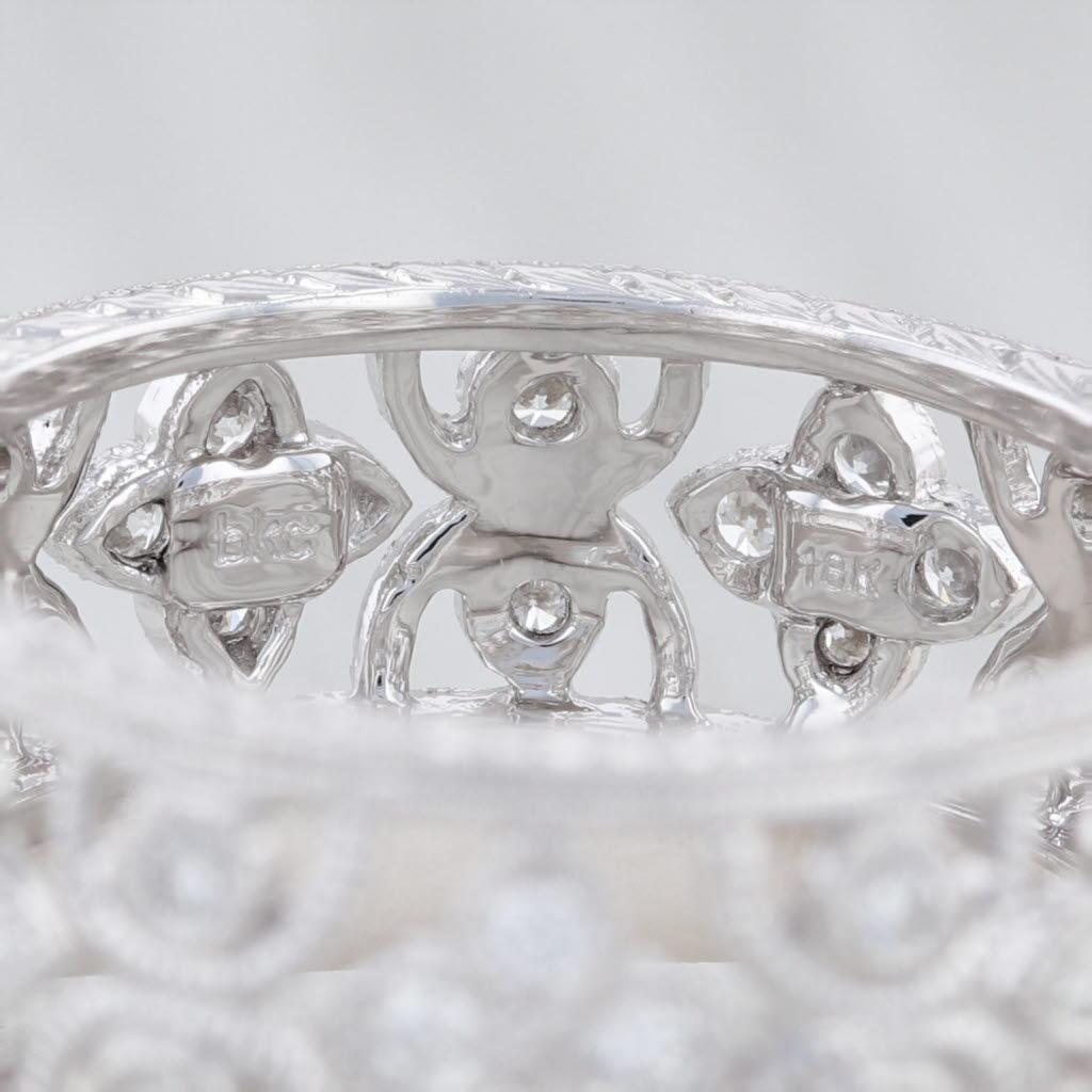 Nuevo Anillo Floral de Diamantes Beverley K Oro 18k Tamaño 7,25 Anillo Apilable Floral 1