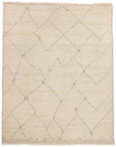 Nouveau tapis marocain organique aux échoes biophiliques, 09'05 x 11'09