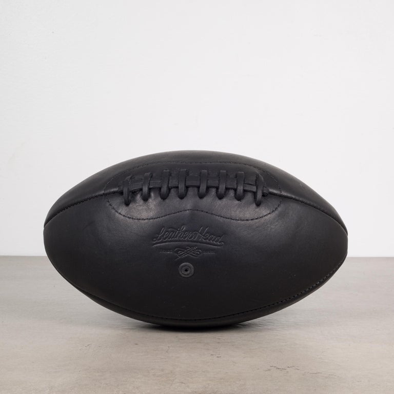 Black Onyx Handcrafted Leather Footballs by Leather Head FREE SHIPPING at 1stDibs