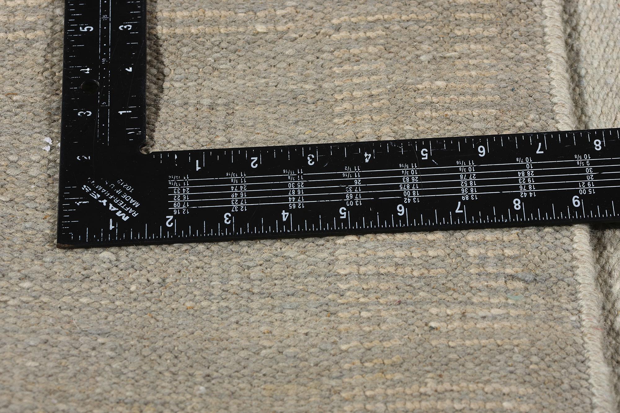 New Blue Contemporary High-Low Moroccan Rug, Tribal Allure Meets Boho Chic In New Condition For Sale In Dallas, TX