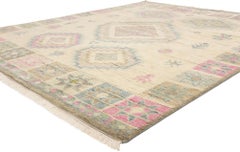 New Blushing Desert Oasis Modern Moroccan Rug, 08'01 x 10'00