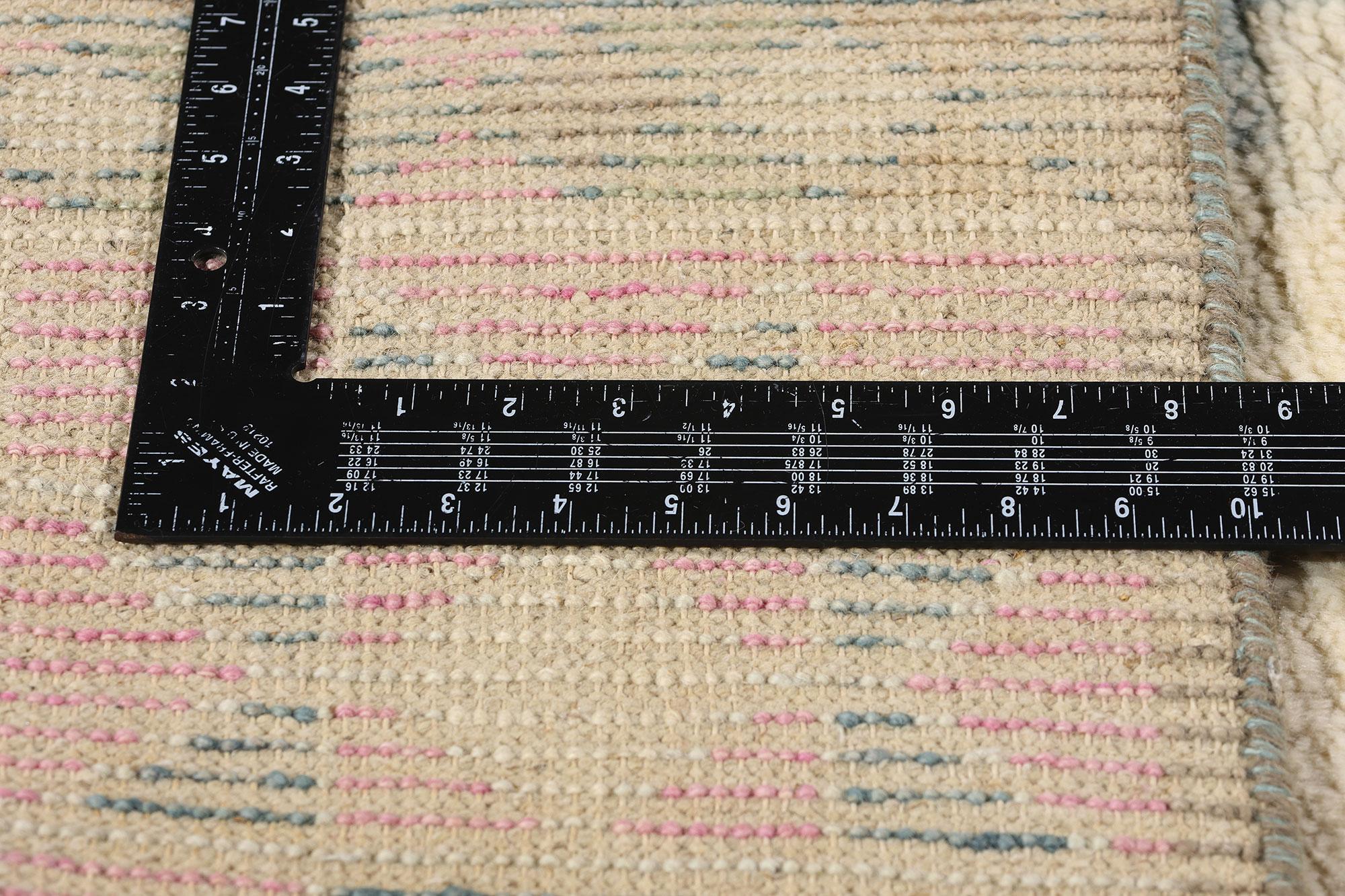New Blushing Desert Oasis Modern Moroccan Rug, 08'01 x 10'00 In New Condition For Sale In Dallas, TX