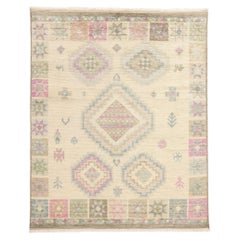 New Blushing Desert Oasis Modern Moroccan Rug, 08'01 x 10'00