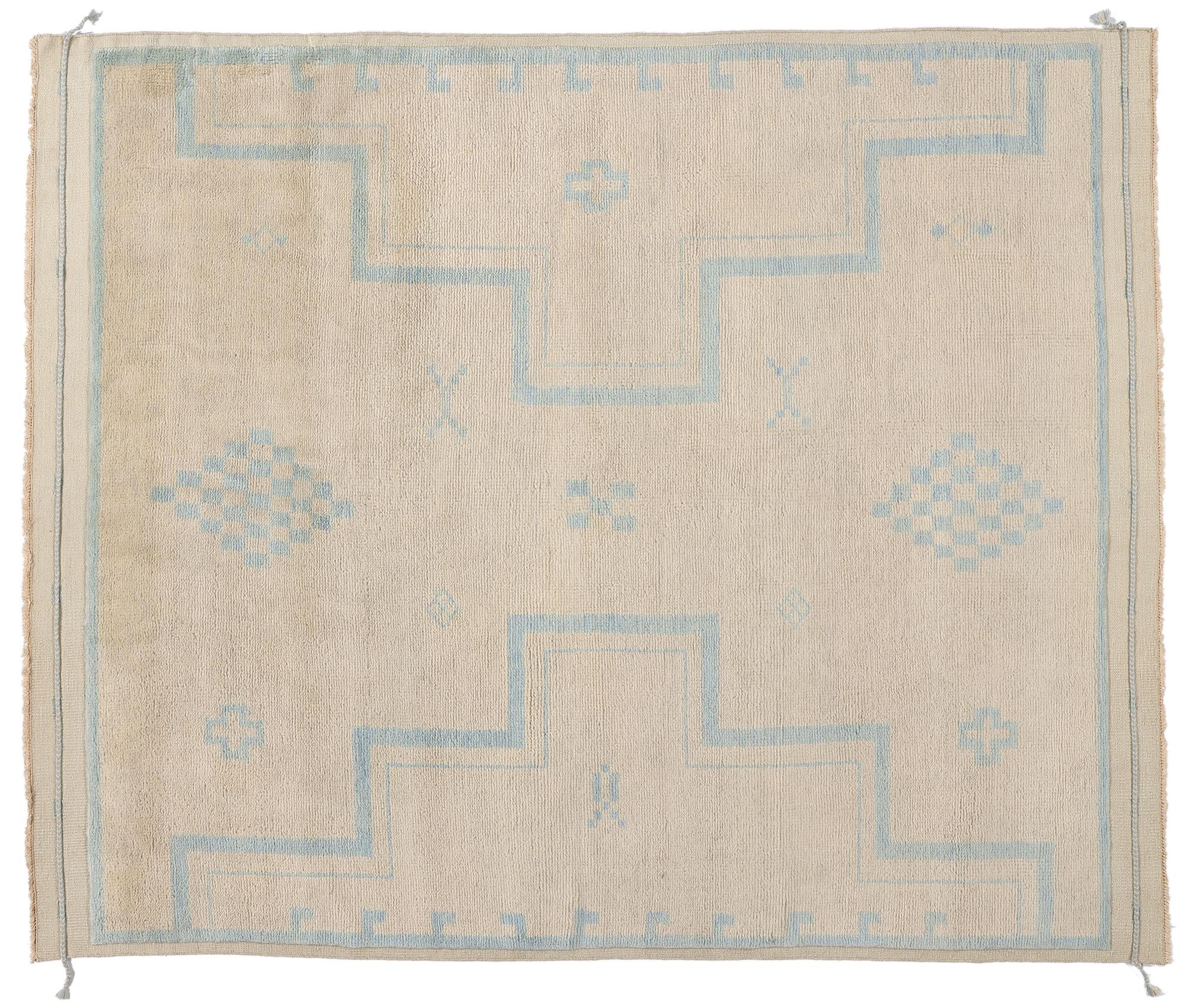 New Bohemian Breeze Modern Moroccan Rug, 08'03 x 10'00 For Sale 3