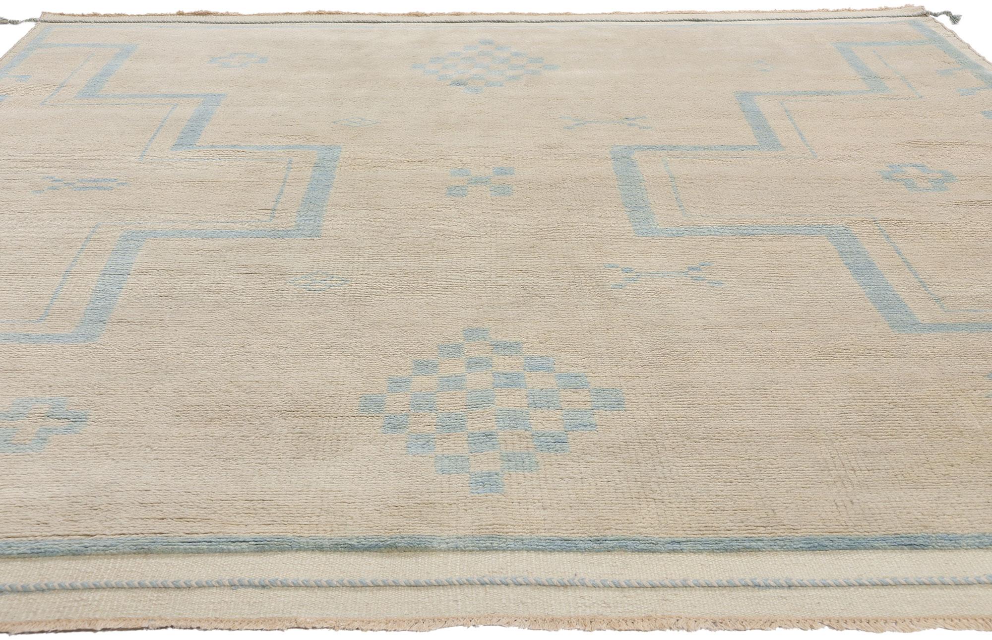 Indian New Bohemian Breeze Modern Moroccan Rug, 08'03 x 10'00 For Sale