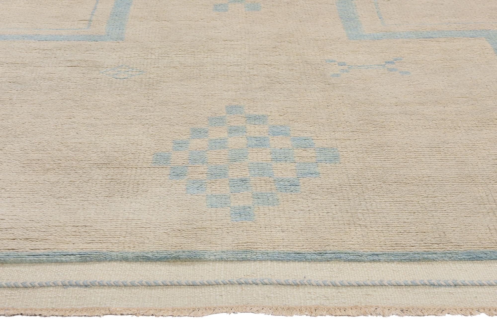 Hand-Knotted New Bohemian Breeze Modern Moroccan Rug, 08'03 x 10'00 For Sale