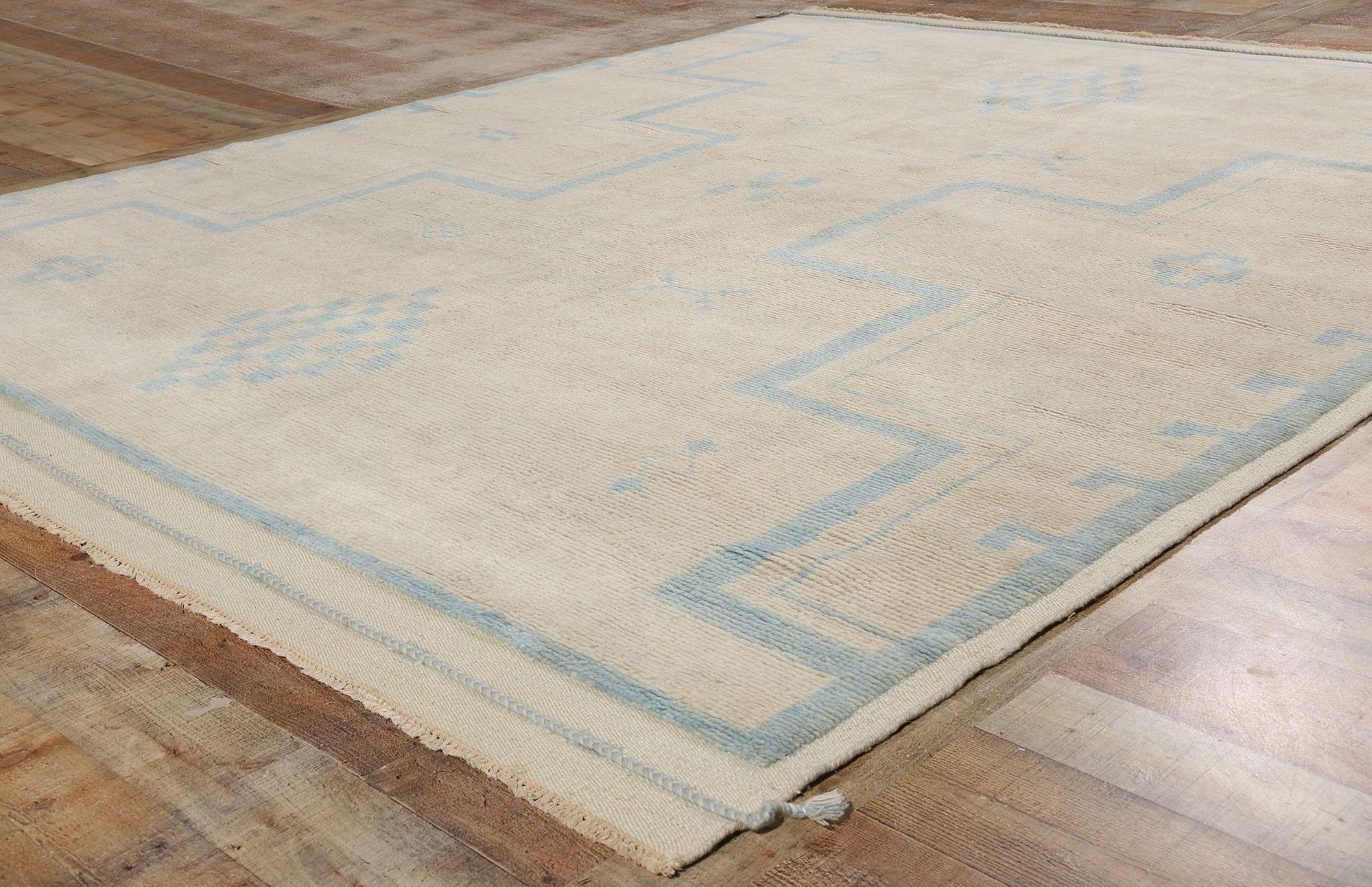 Wool New Bohemian Breeze Modern Moroccan Rug, 08'03 x 10'00 For Sale