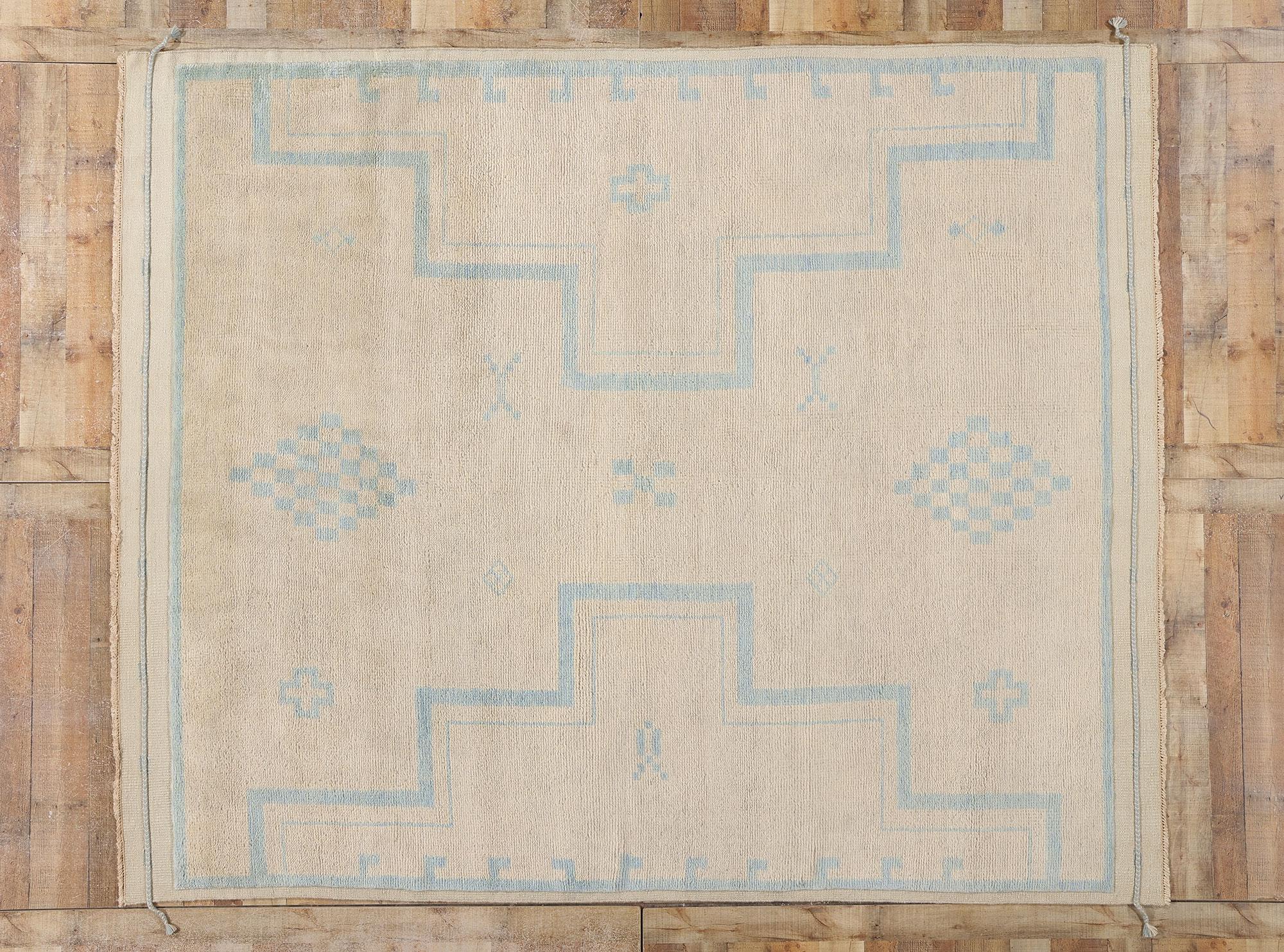 New Bohemian Breeze Modern Moroccan Rug, 08'03 x 10'00 For Sale 2