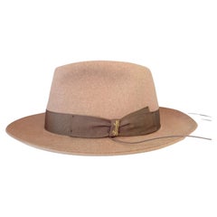 New Borsalino Beige Hat Size 60 New Borsalino Beige Hat Size 60