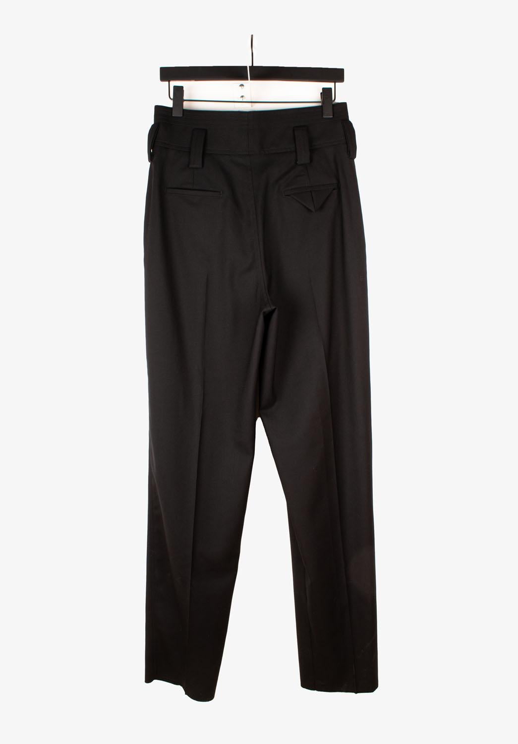 Black New Bottega Men Pants Veneta Relaxed Fit High Waist Size IT46-M, S1496 For Sale