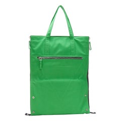 NEW BOTTEGA VENETA 2021 Runway Presentation extra large green canvas tote bag