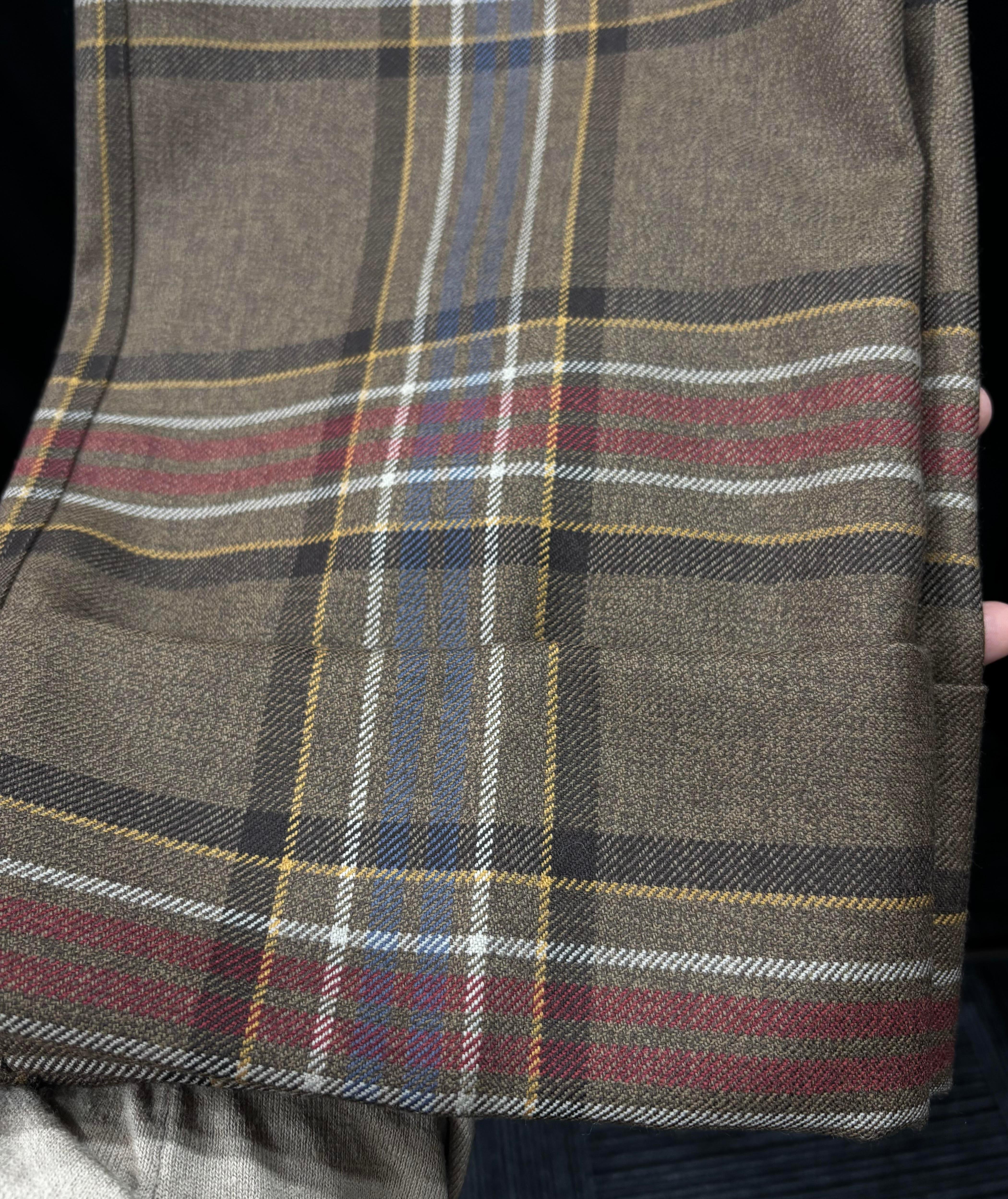 Nuovo Bottega Veneta casual a quadri, pantaloni a gamba larga da uomo Taglia ITA46/S, S1143 in vendita 2