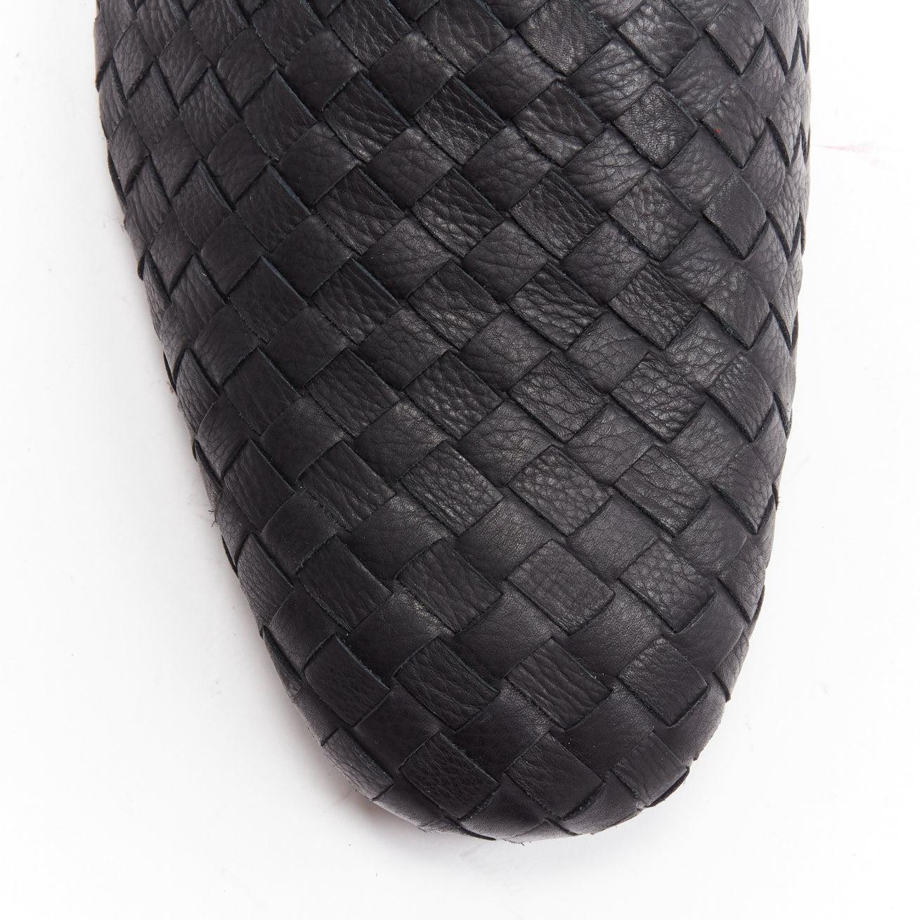 new BOTTEGA VENETA Fiandra black intrecciato woven leather open-back mule 2