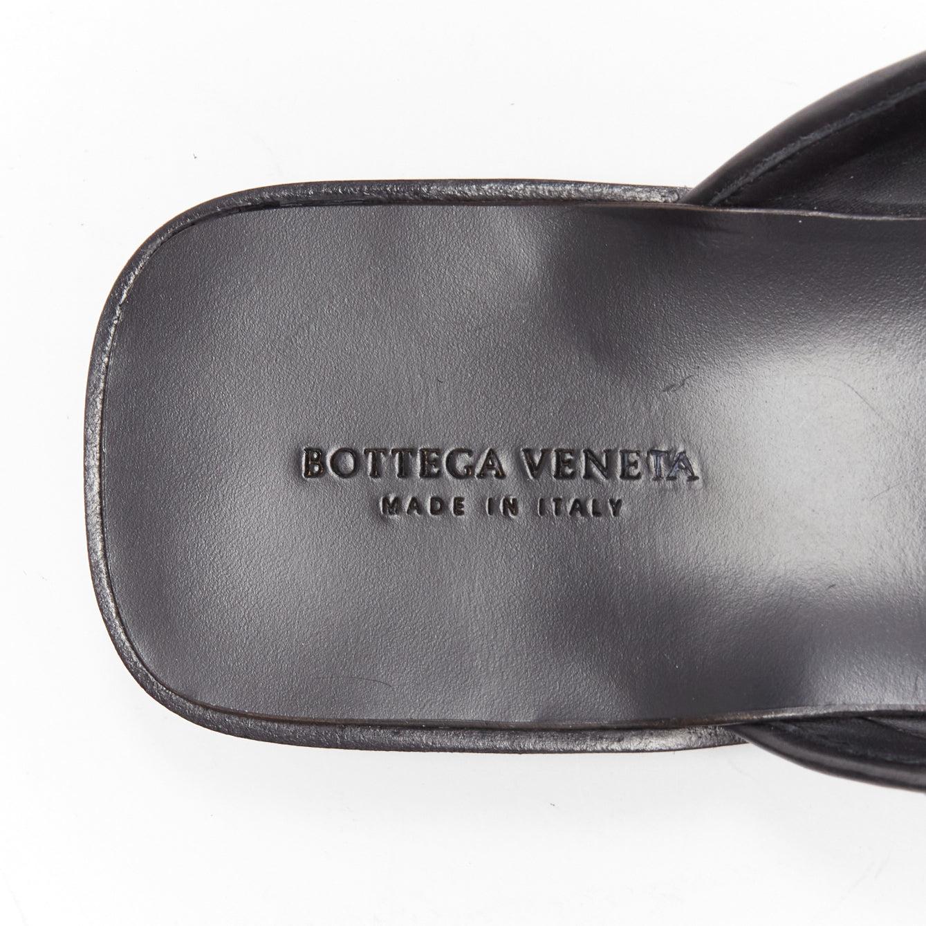 new BOTTEGA VENETA Fiandra black intrecciato woven leather open-back mule 3