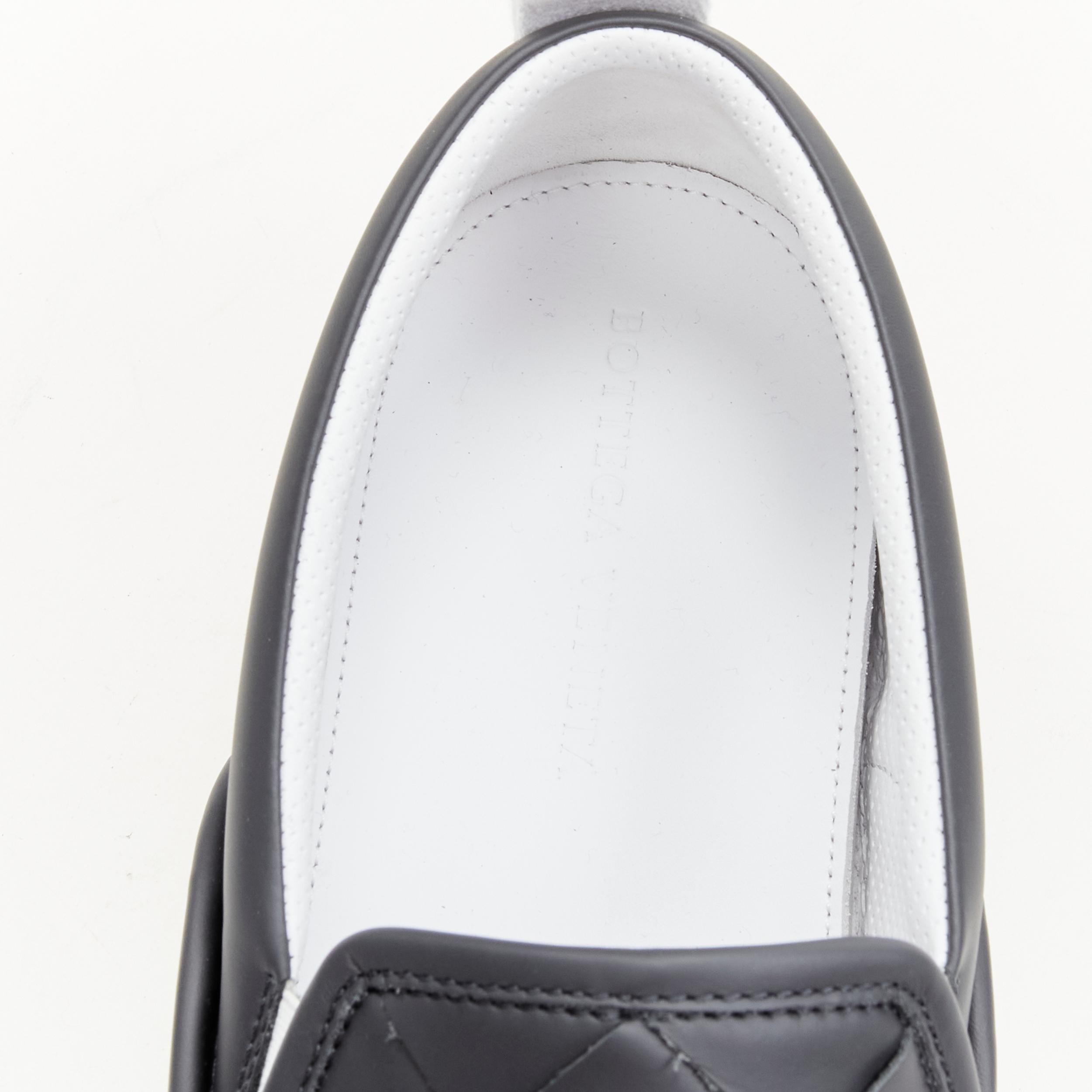 new BOTTEGA VENETA Maxi Intrecciato grey woven leather skate shoes EU45.5 4
