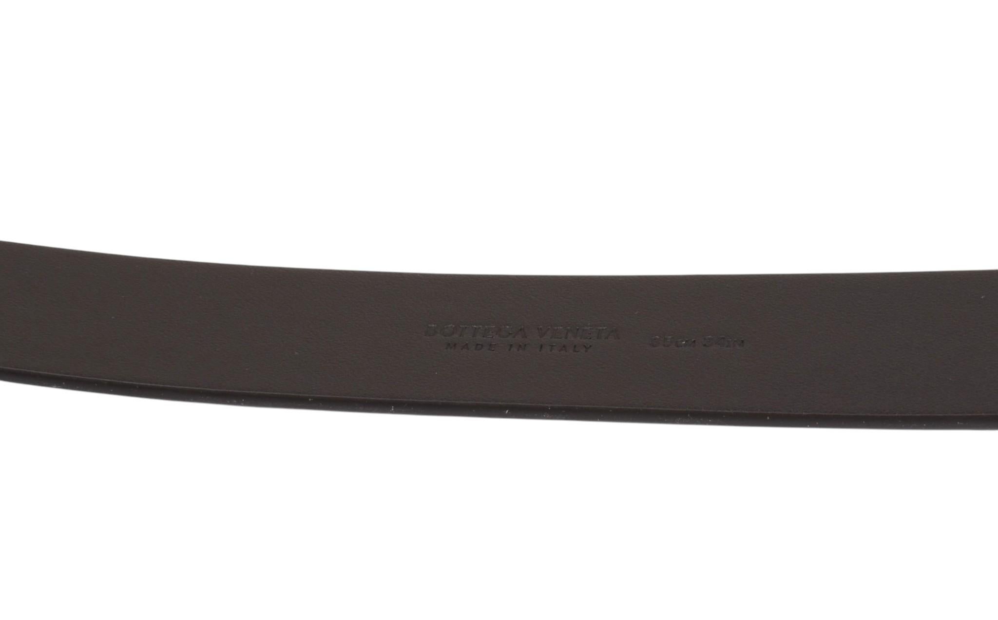 Neu Bottega Veneta Herrengürtel Minimalistisch Klassisch Minimal, Größe 85/34-klein, S174 im Zustand „Neu“ im Angebot in Kaunas, LT