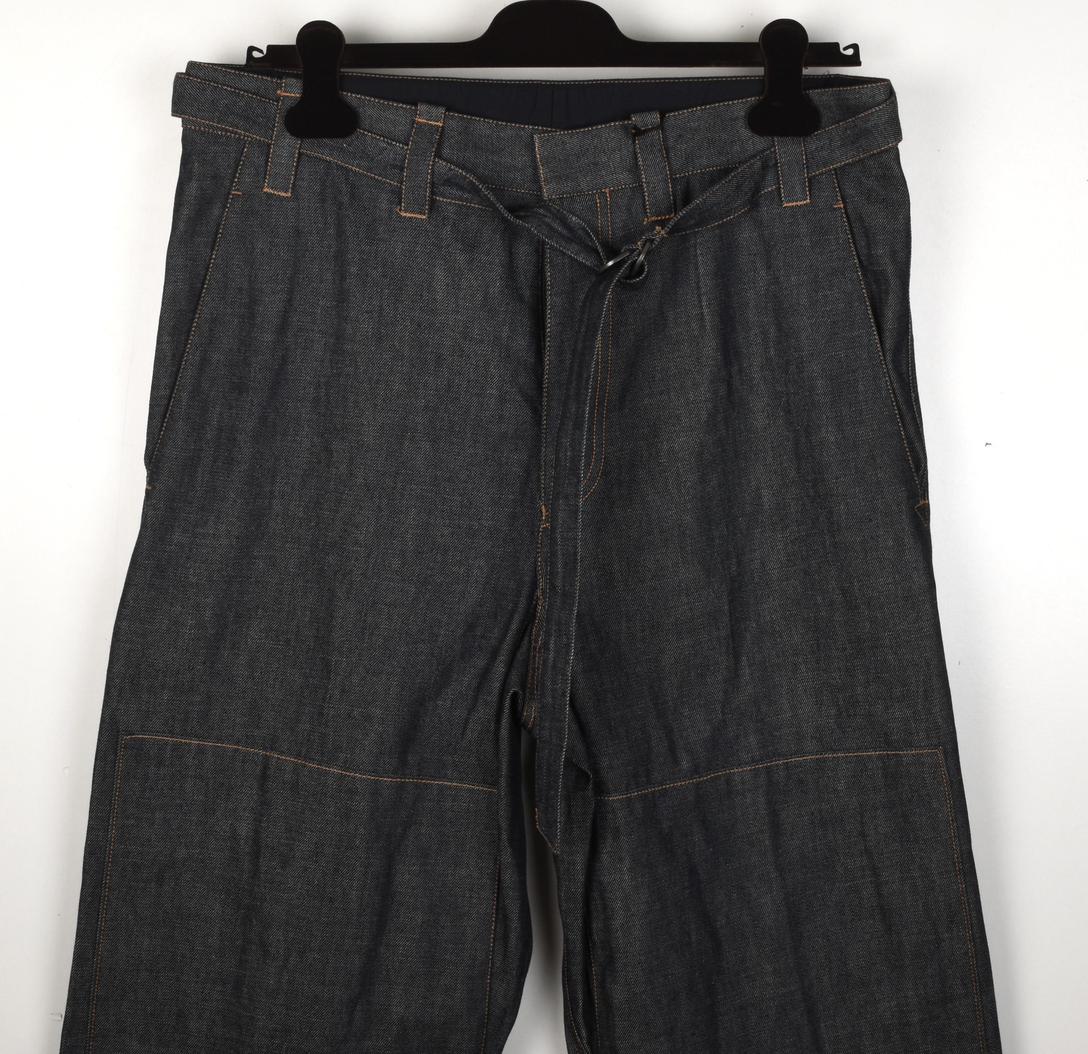 New Bottega Veneta Men Jeans Raw Wide Leg Denim Size IT46/L, S1439 For Sale 5