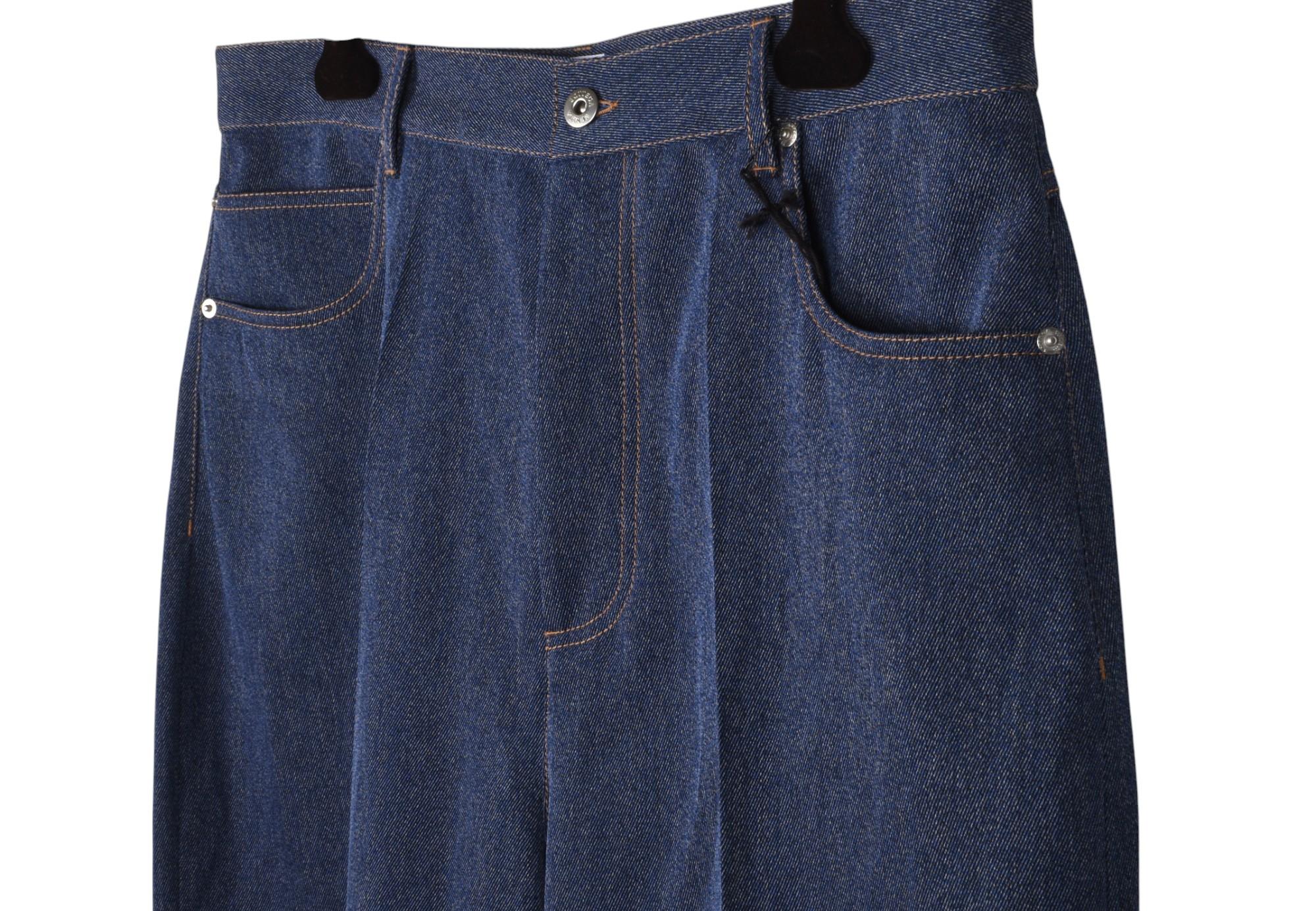 Purple New Bottega Veneta Men Jeans Wide Leg Denim Size 52/Large, S1440 For Sale