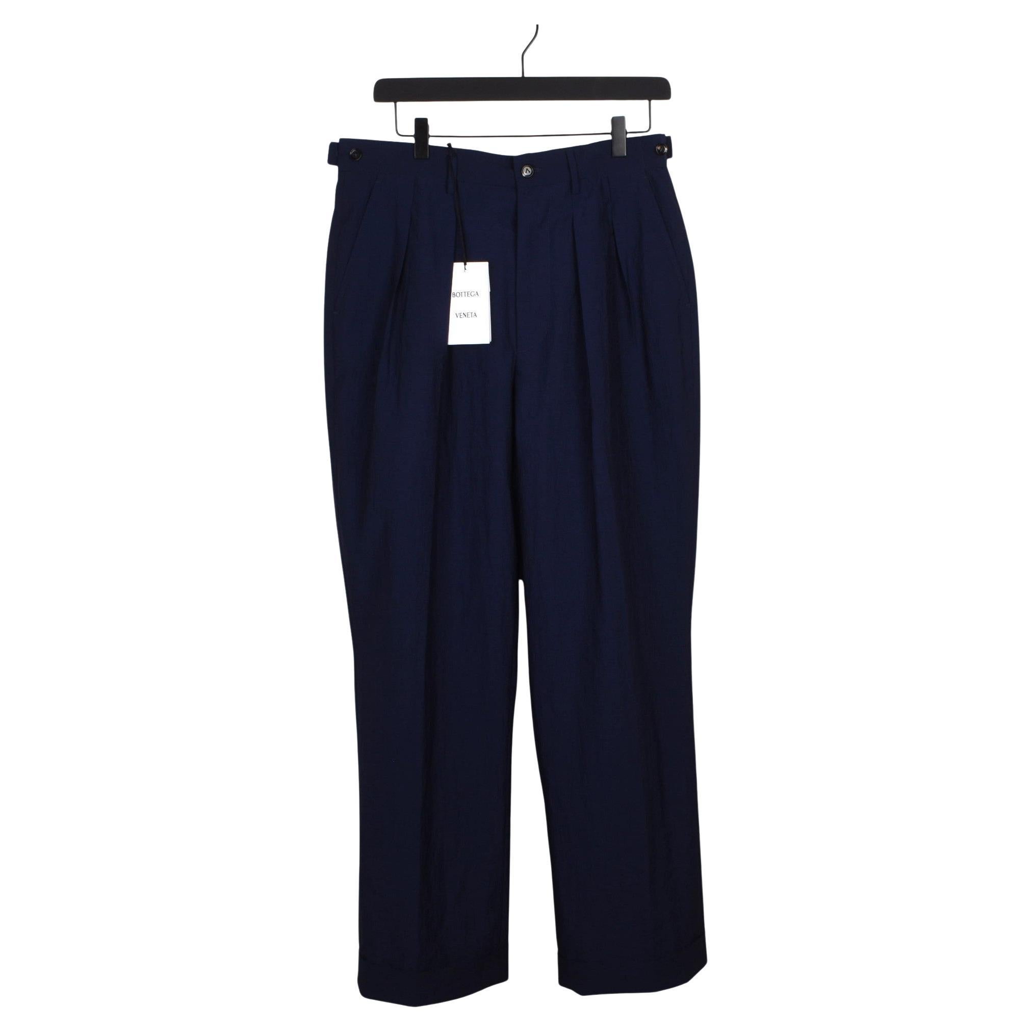 New Bottega Veneta Men Pants Casual Wrinkle Effect Size IT50-M/L