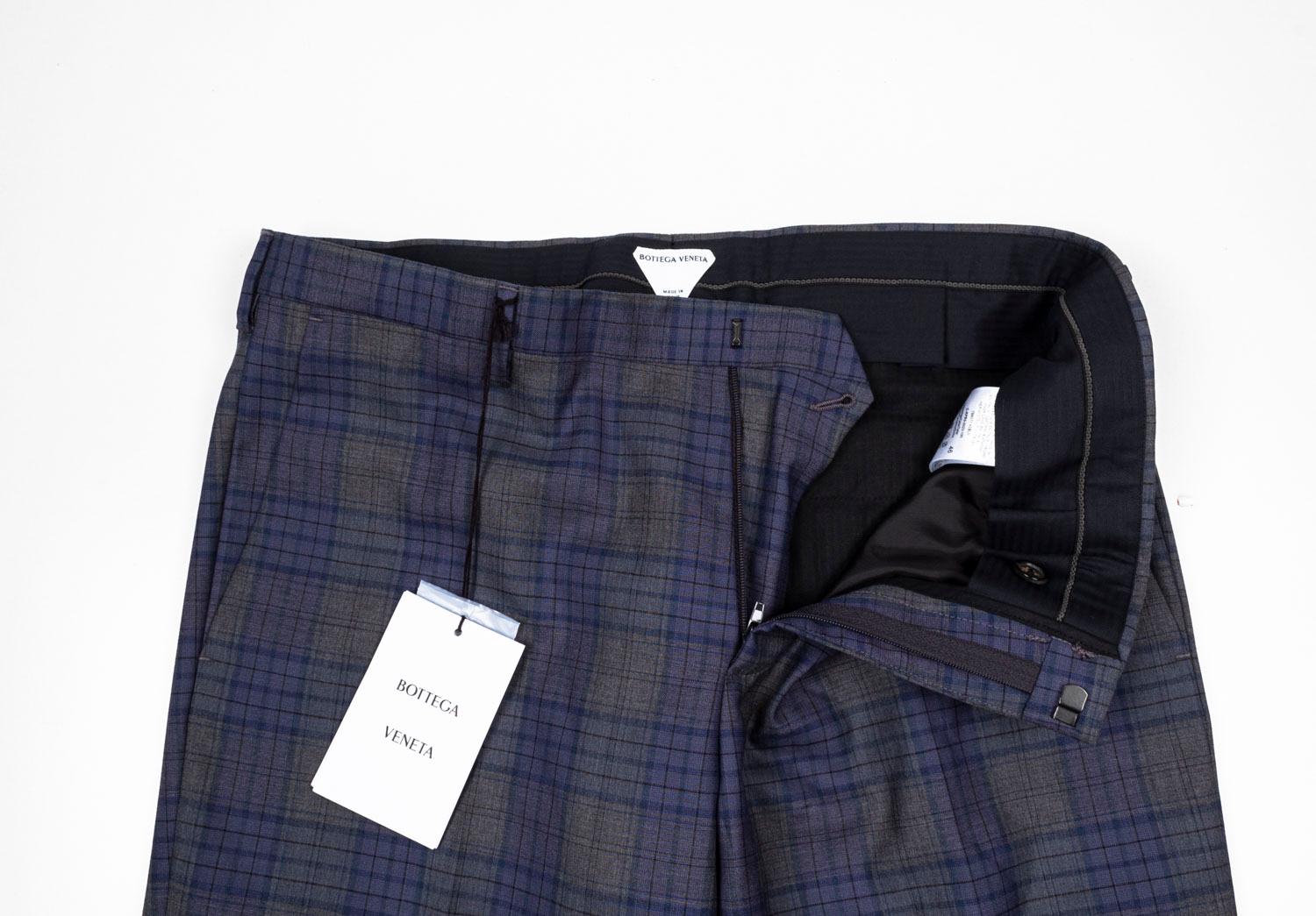 Nero Nuovo Bottega Veneta Uomo Pantaloni a quadri Taglia ITA46/M, S1194 in vendita