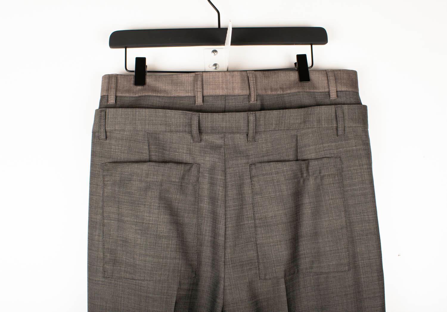 New Bottega Veneta Men Pants Double Waist Relaxed Loose Fit Size IT48-M, S1493 In New Condition For Sale In Kaunas, LT