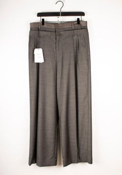 New Bottega Veneta Men Pants Double Waist Relaxed Loose Fit Size IT48-M, S1493