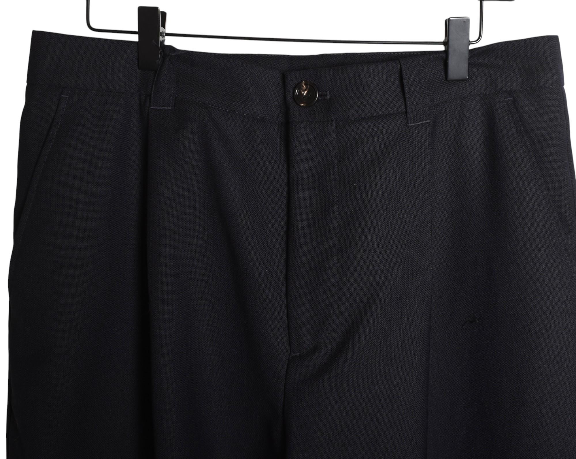 Nuevo Bottega Veneta Pantalones Hombre Relaxed Fit Talla M, S1442 Negro en venta