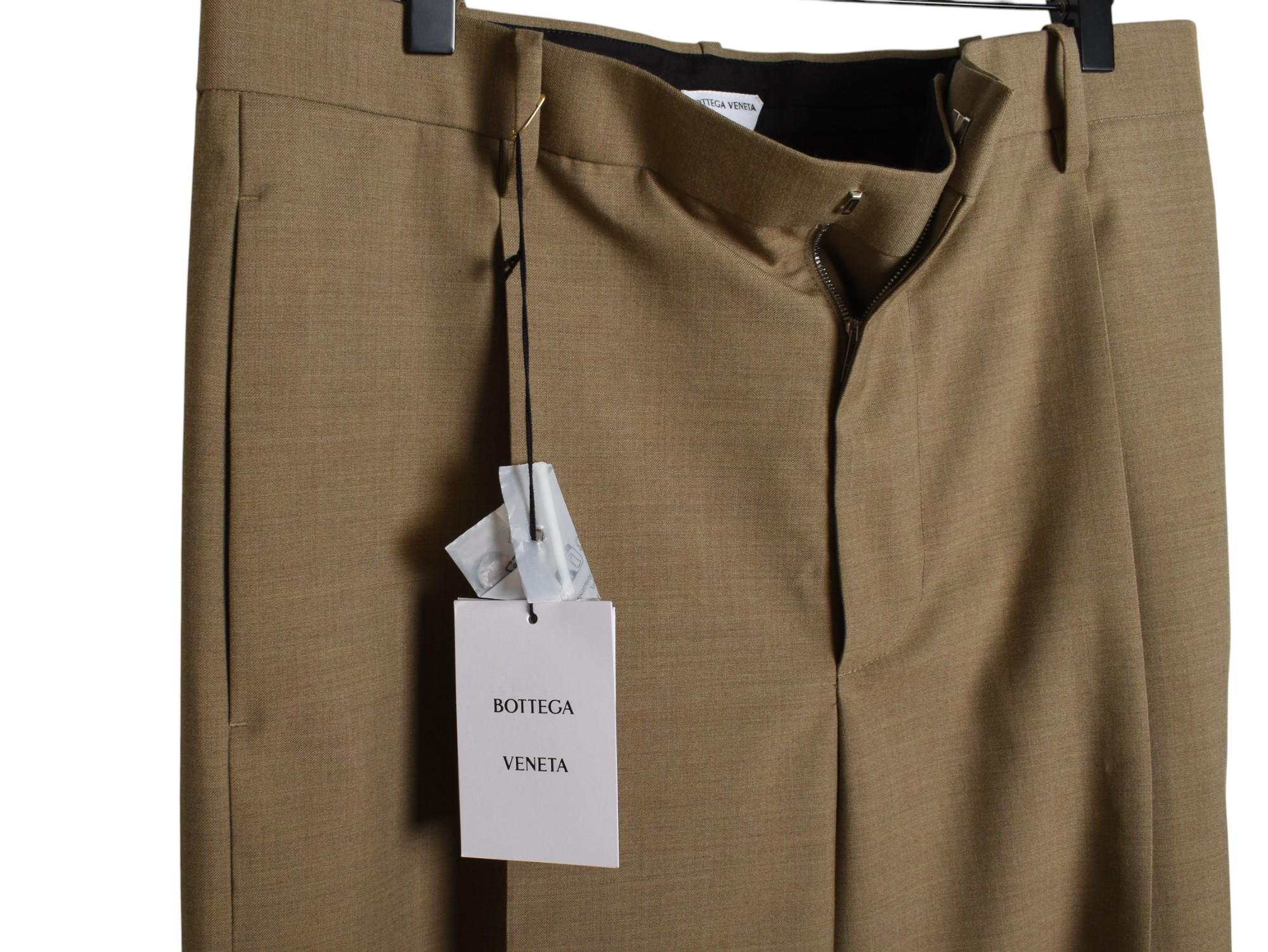 Nuevo Pantalón Bottega Veneta Hombre Pernera Ancha, Altura 44 cm Talla IT48/Grande, S1444 en venta 2