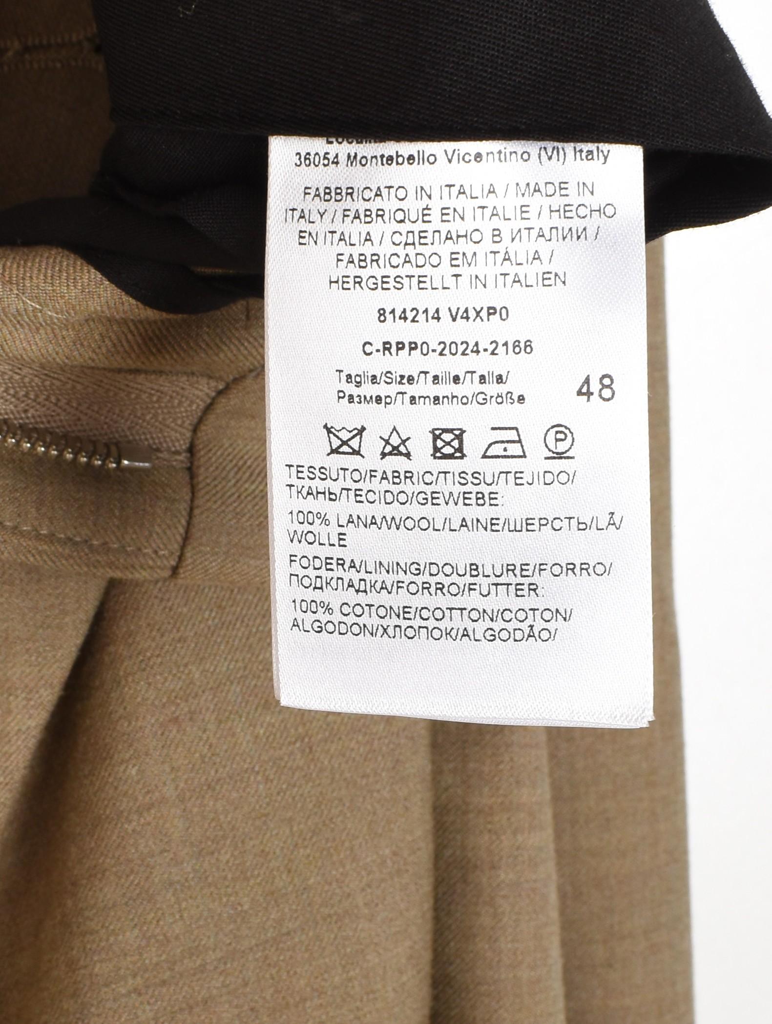 Nuevo Pantalón Bottega Veneta Hombre Pernera Ancha, Altura 44 cm Talla IT48/Grande, S1444 en venta 3
