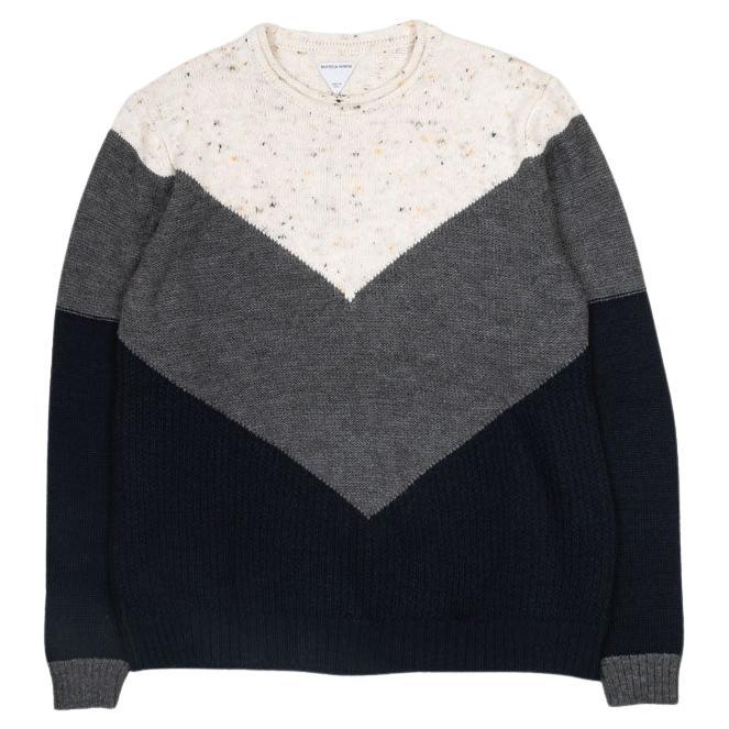 New Bottega Veneta Men Sweater Knit Crew Neck Size L, S1881 For Sale