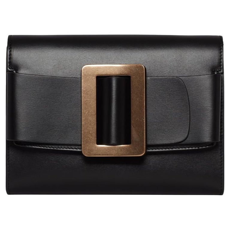 New Boyy Black Buckle Travel Case Leather Crossbody Bag For Sale at 1stDibs
