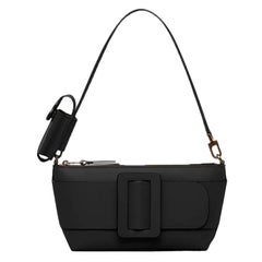 New Boyy Black Pouchette Buckle Leather Shoulder Bag