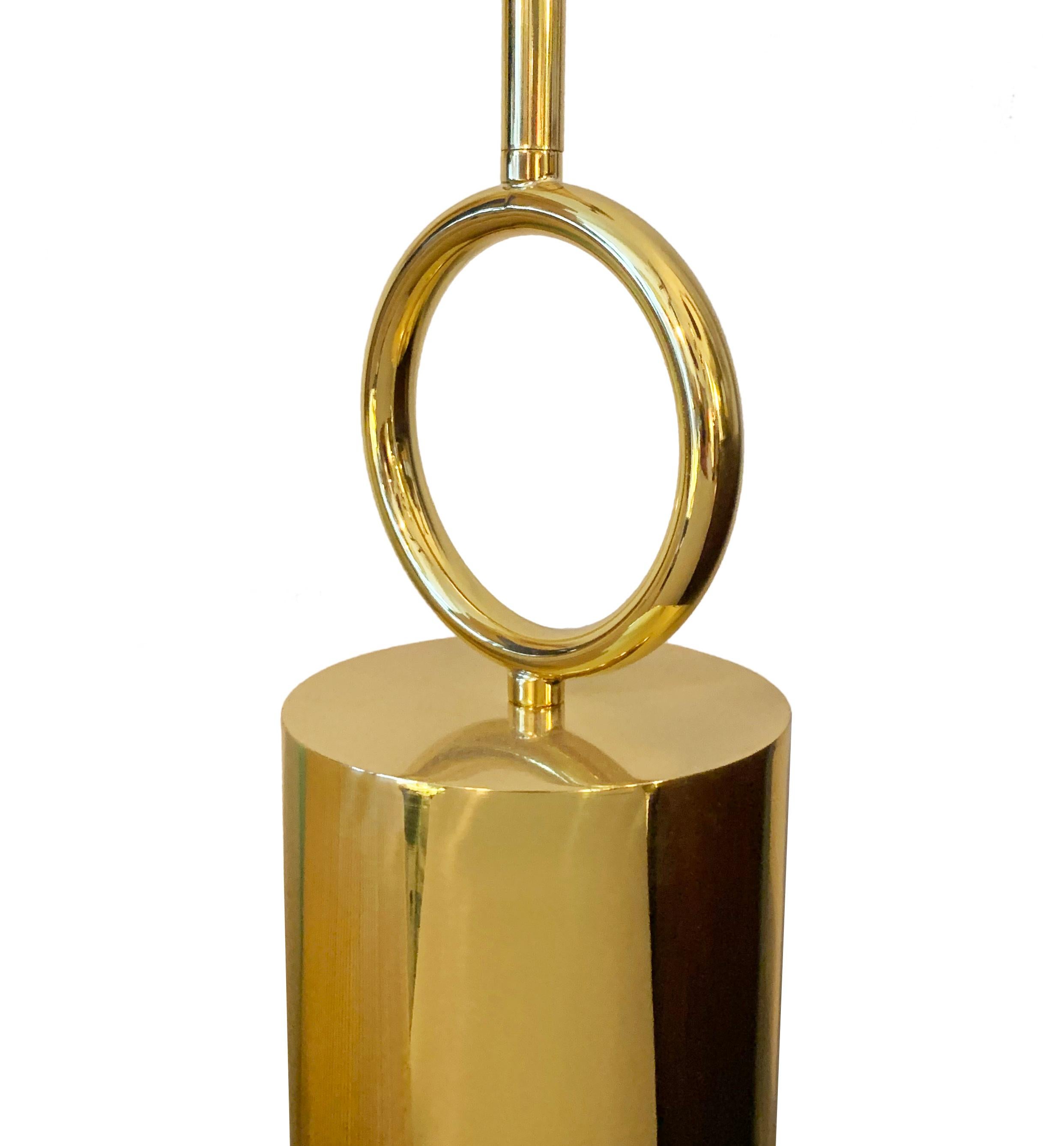 Italian New Brass Table Lamp, 