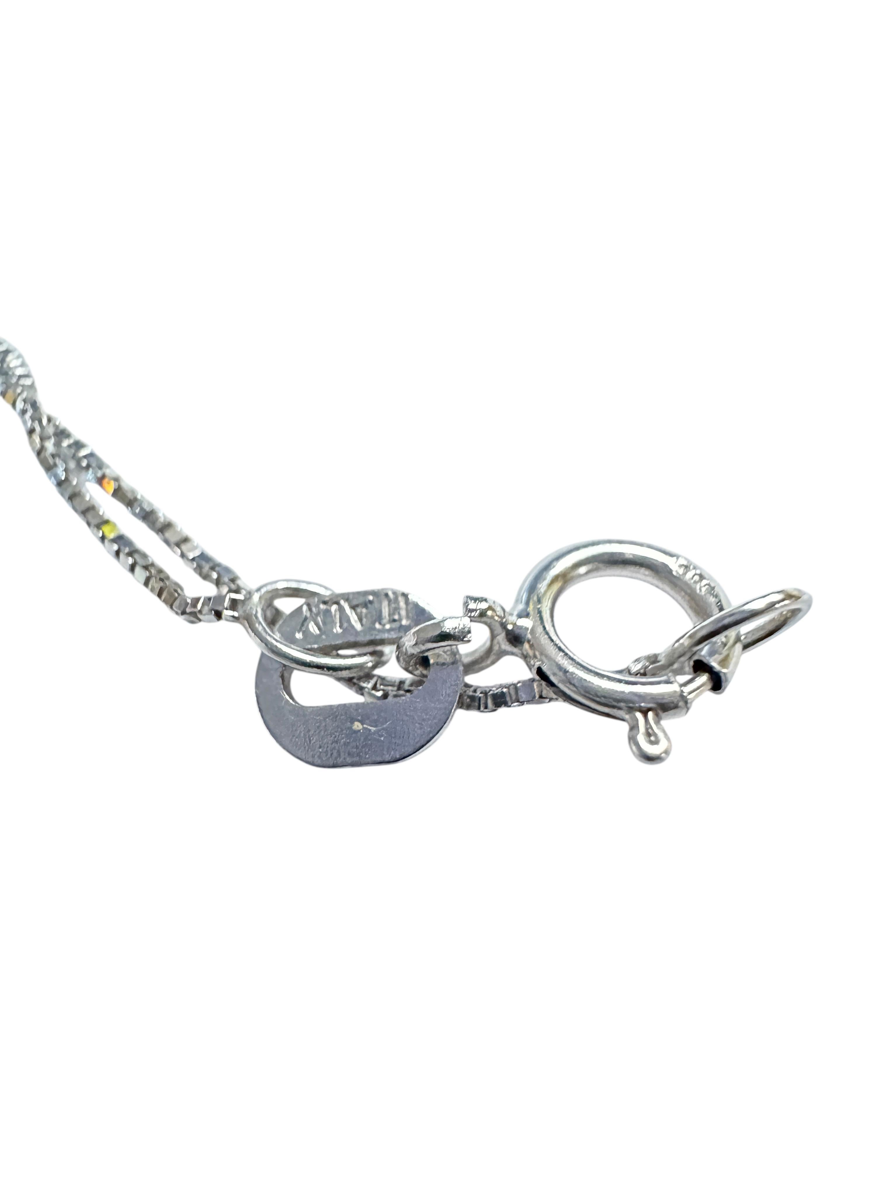 Neue brasilianische 17,20 Karat Citrin & Diamantschliff Saphir Sterling Halskette 5