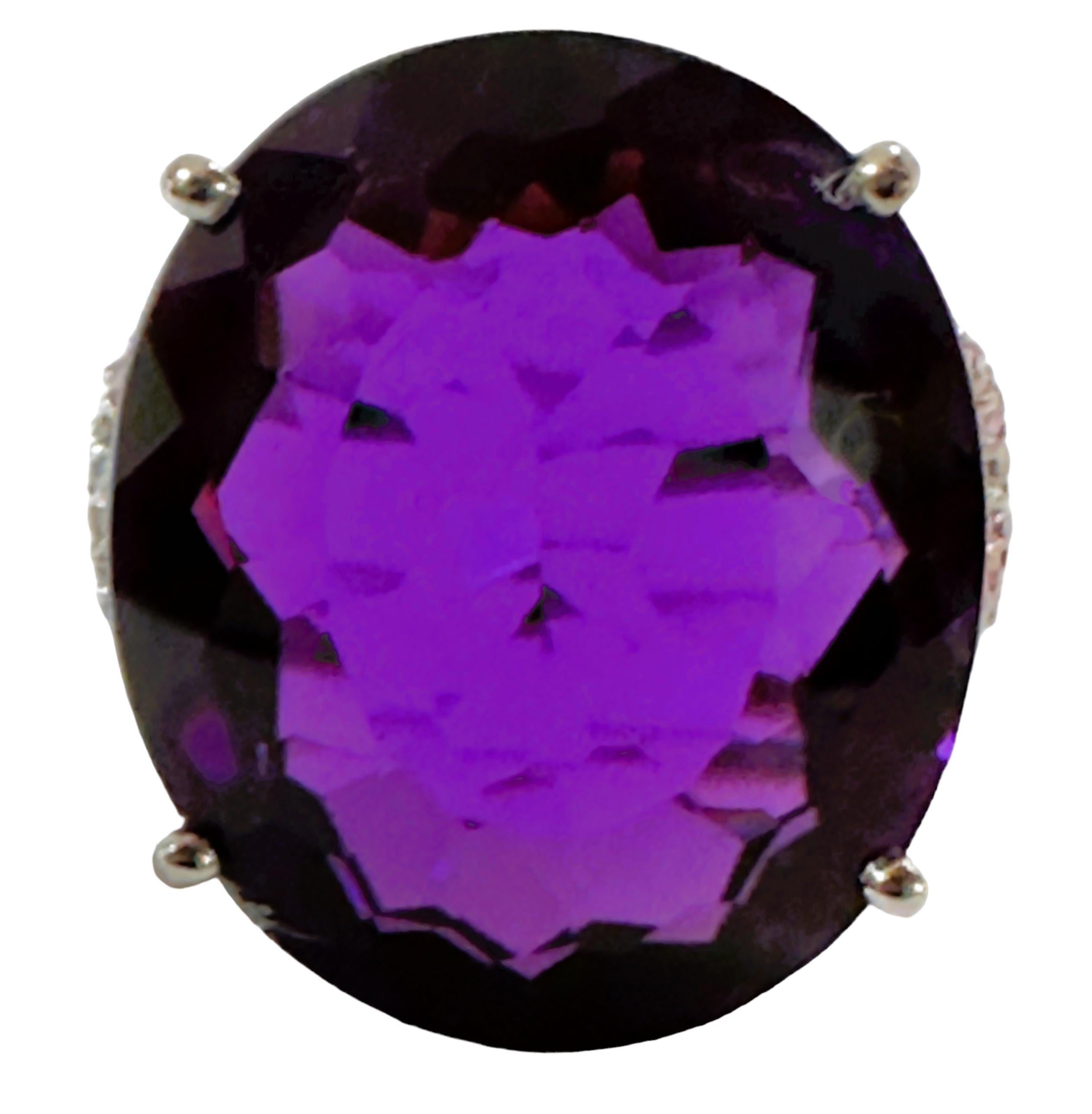 dark purple stone ring