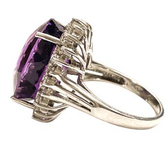 New Brazilian "Inclusion Free"  Color Changing Amethyst & Sapphire Sterling Ring