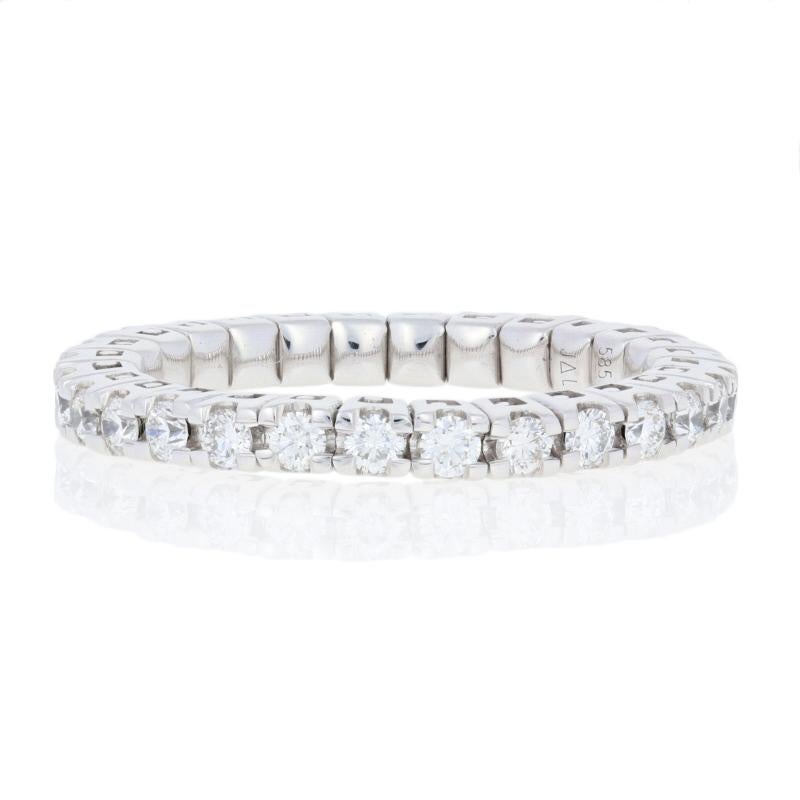 Brevani 1.00 Carat Round Brilliant Diamond Spryngs Ring, 14k Gold ...