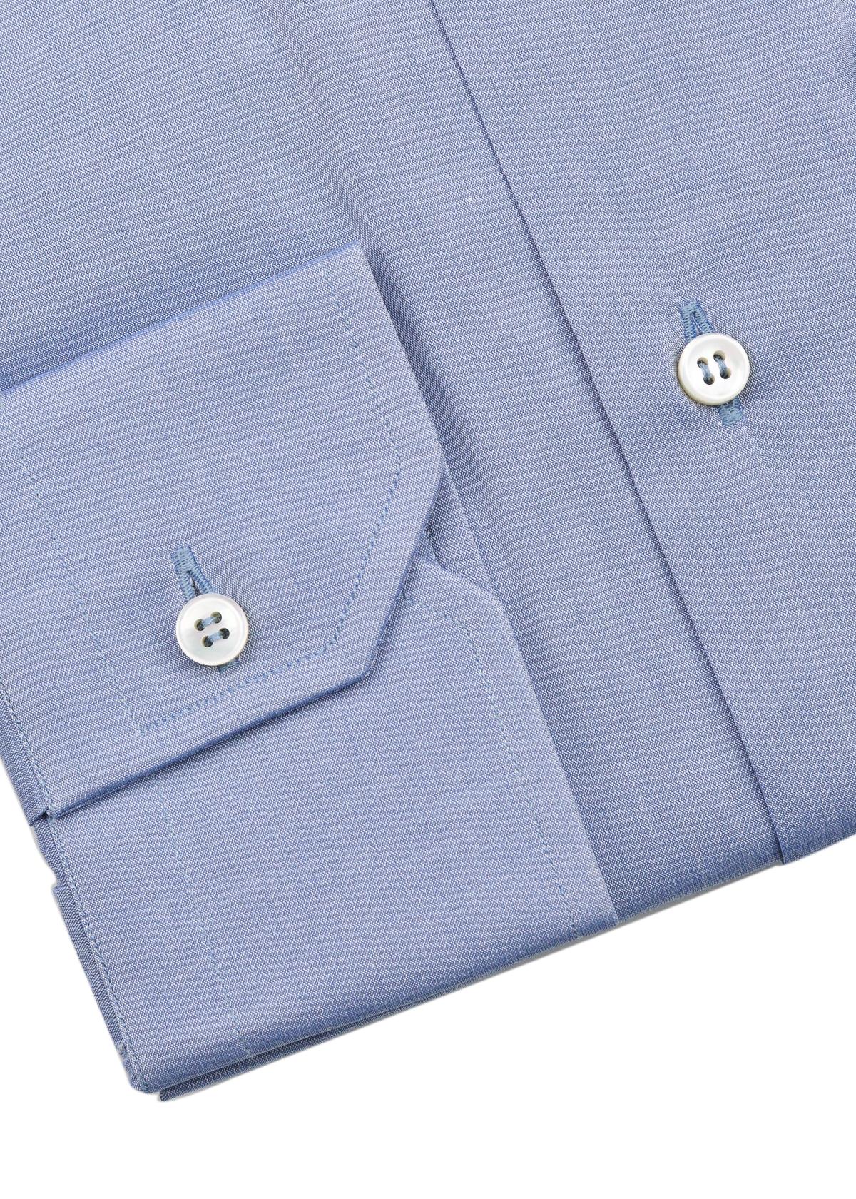 NEW Brioni Grey Blue Leffe Dress Shirt REG FIT 100% Cotton EU39/US15.5  (Blau) im Angebot
