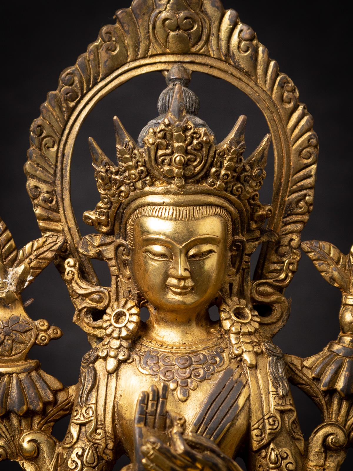 New Bronze Nepali Maitreya Buddha Statue - Originalbuddhas 5