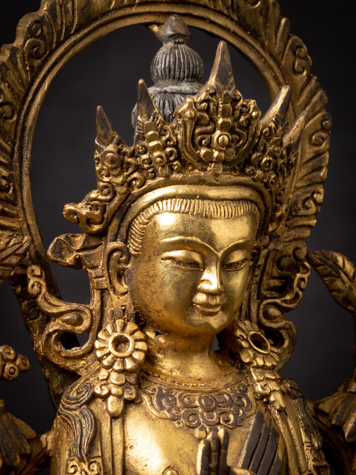 New Bronze Nepali Maitreya Buddha Statue - Originalbuddhas 6