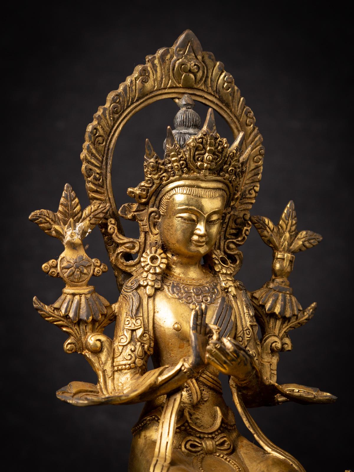 New Bronze Nepali Maitreya Buddha Statue - Originalbuddhas 9