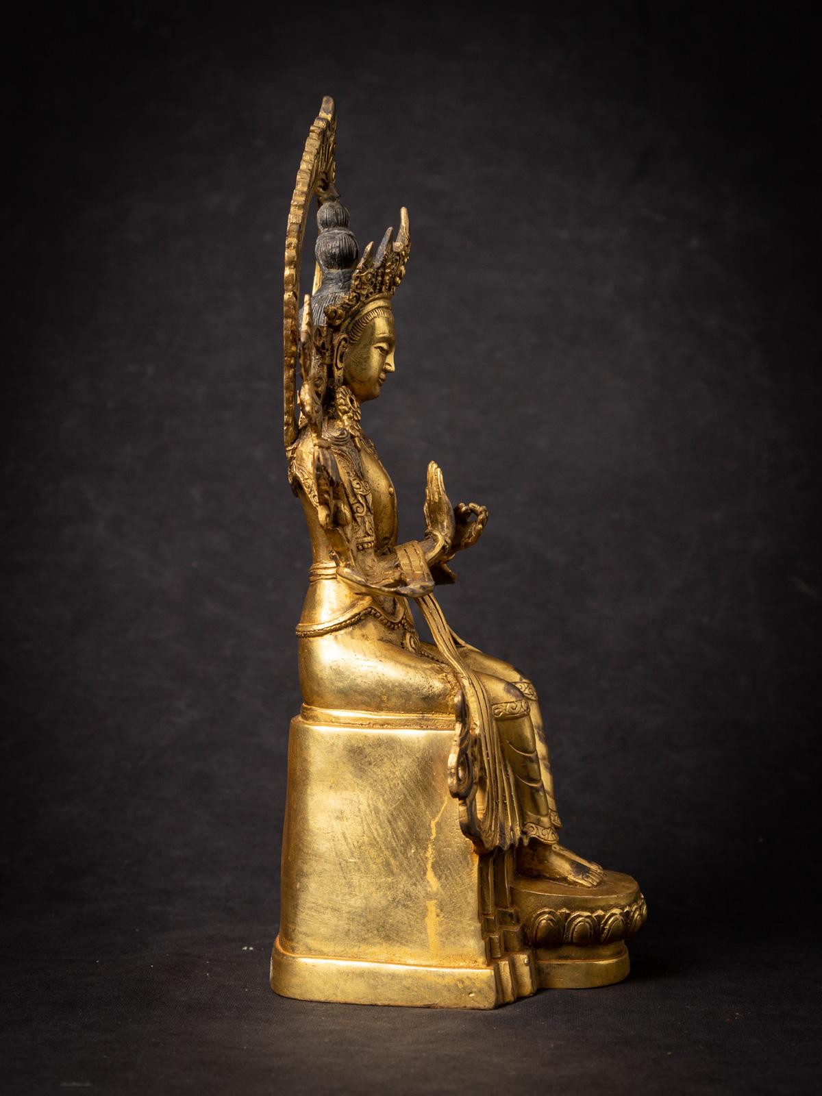 New Bronze Nepali Maitreya Buddha Statue - Originalbuddhas 11